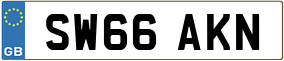 Trailer License Plate